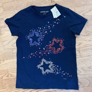 Crewcuts NWT girls’ size L (8-10) navy tee shirt